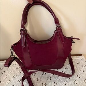 Elegant Burgundy Handbag